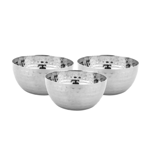 Prince 42 piece Handcrafted Hammered Dinner Set - Image 4